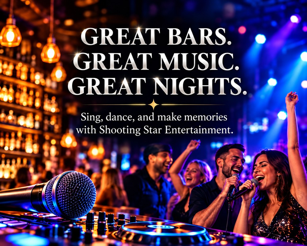 Shooting Star Entertainment — Great bars, great music, great nights. Weekly karaoke and DJ entertainment in Northern Michigan.